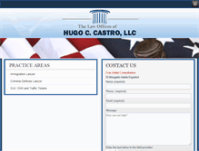 Tablet Screenshot of hugocastrolaw.com